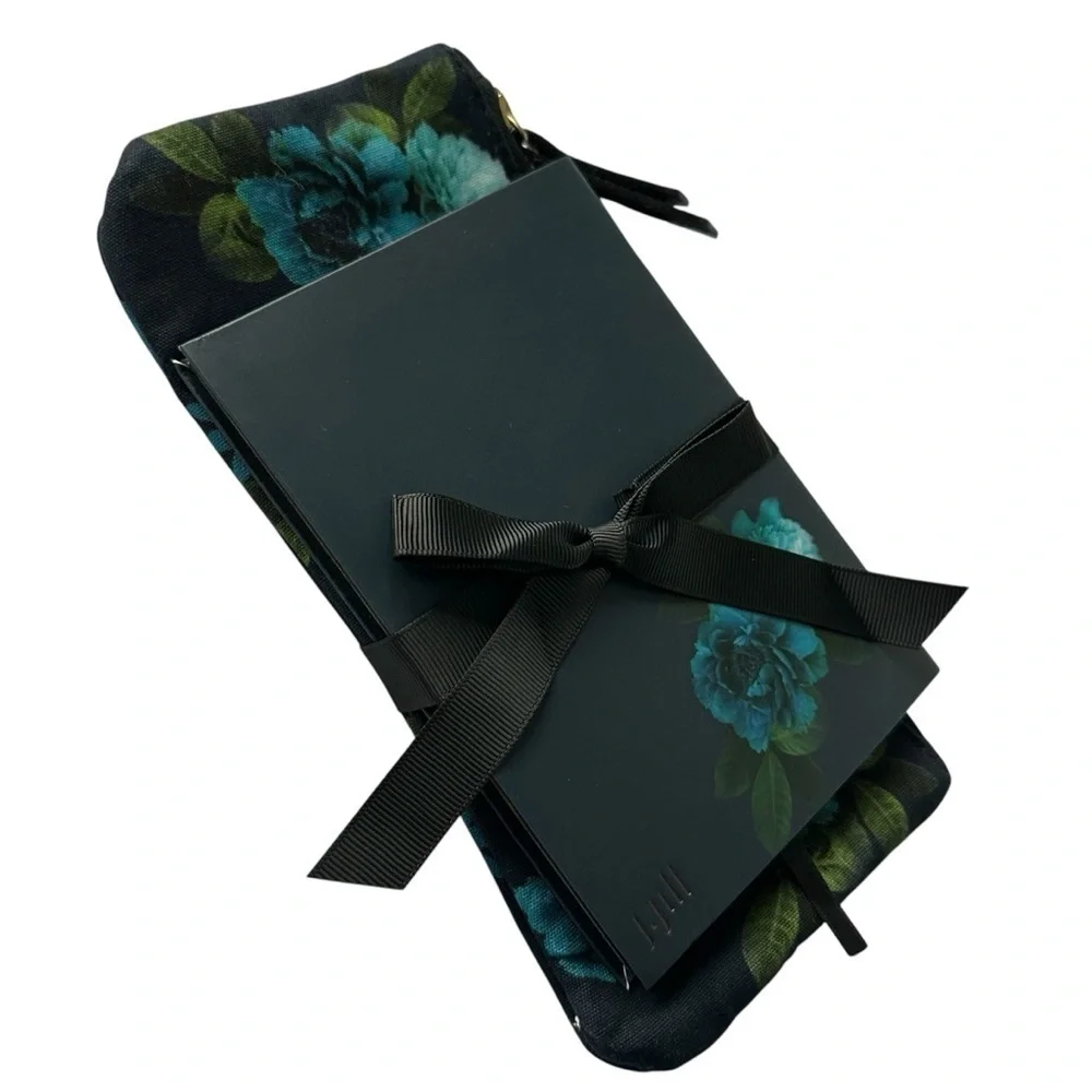 J. Jill Gift Set: Floral Cosmetic Zipper Pouch and Matching Journal